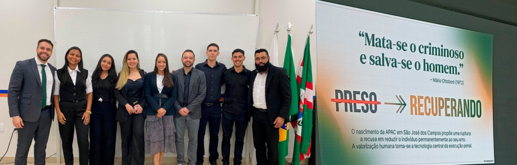 Turma de Direito de Faculdade aponta expansão das APACs como a melhor alternativa para redução da criminalidade